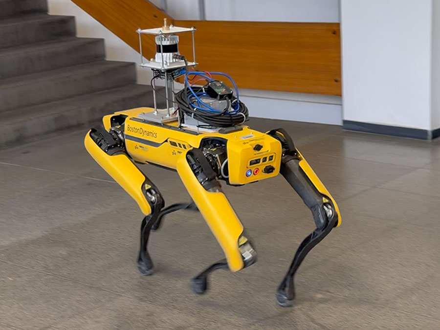 Boston Dynamics Roboter mit LIDAR Sensor ausgestattet